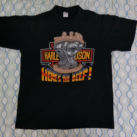 80s ハーレーT HERE'S THE BEEF レア 80s ハーレーT HERE'S THE BEEF レア 【公式通販】